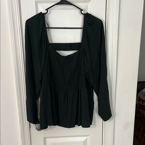 Old Navy Forest Green Blouse